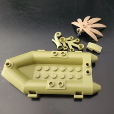 LEGO Minifigure BOAT Olive Green Raft, Small 30086 - NEW City Toy Boat Extras!!