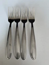 4 Oneida Peninsula Castle Jordan Stainless Steel Dinner Forks Flatware - Scratch