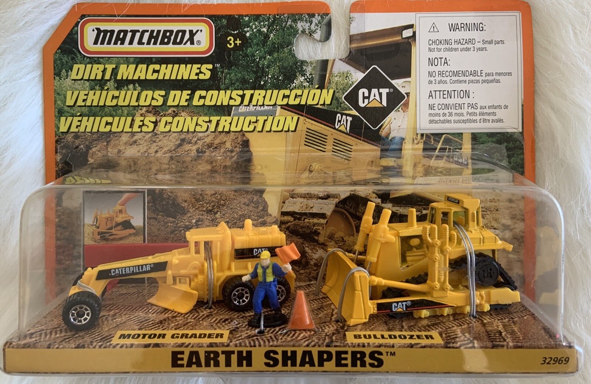 Matchbox CAT Dirt Machines Earth Shapers Bulldozer Motor