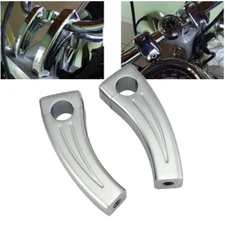 Chrome 1" Handlebar Pullback Risers Motorcycle for Harley Honda Kawasaki Suzuki