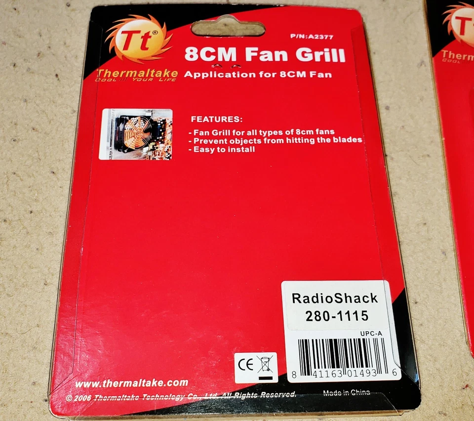 2 New Thermaltake 8cm Fan Grills for 8 cm Fan in Packages - Image 2 of 2