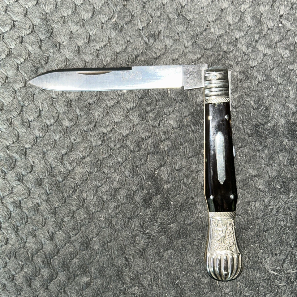 HTF Parker JK17 Edward Barnes & Son Buffalo Horn Lockback Knife - Image 2 of 4