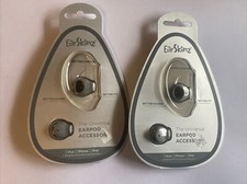 2 Pair Earskinz Ear Covers Es2 Designed For Apple Earpods Pod Wired Dark Gray