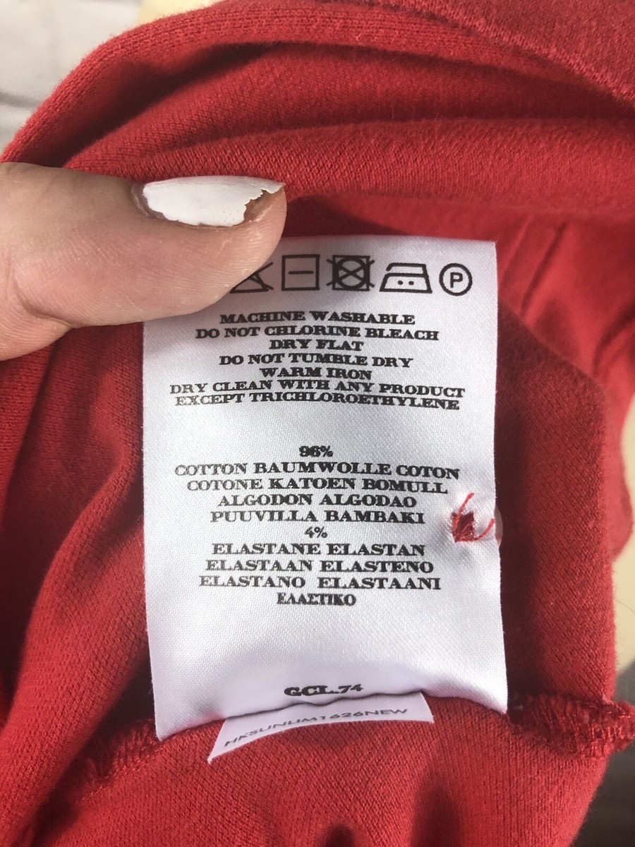 Burberry Golf Womens Size M Red Tank top Nova Check Trim