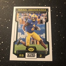 Israel Abanikanda RC 2023 Panini Score Football #326 NFL New York Jets RB