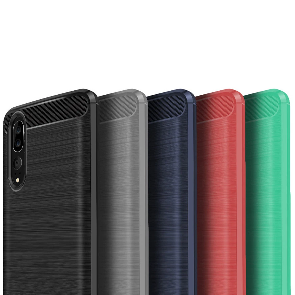 Shockproof Silicone Hybrid Case Soft Bumper TPU Cover Cases For Huawei P20 Pro - Image 2 of 4