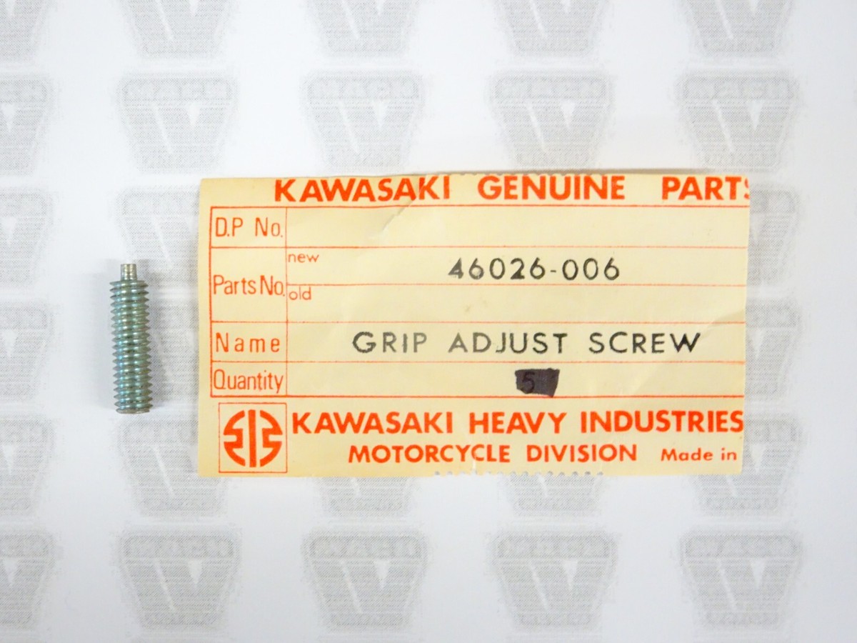Kawasaki NOS NEW 46026-006 Grip Adjusting Screw H1 G3 KH G31M