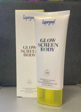 SUPERGOOP! Glowscreen Body SPF40 PA+++ Sunscreen 100ml/3.4oz NIB Sealed~exp.7/25