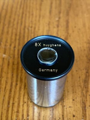 Microscope EyePiece 8x Huyghens Germany Optical Ocular Lens Preowned UNUSED NEW