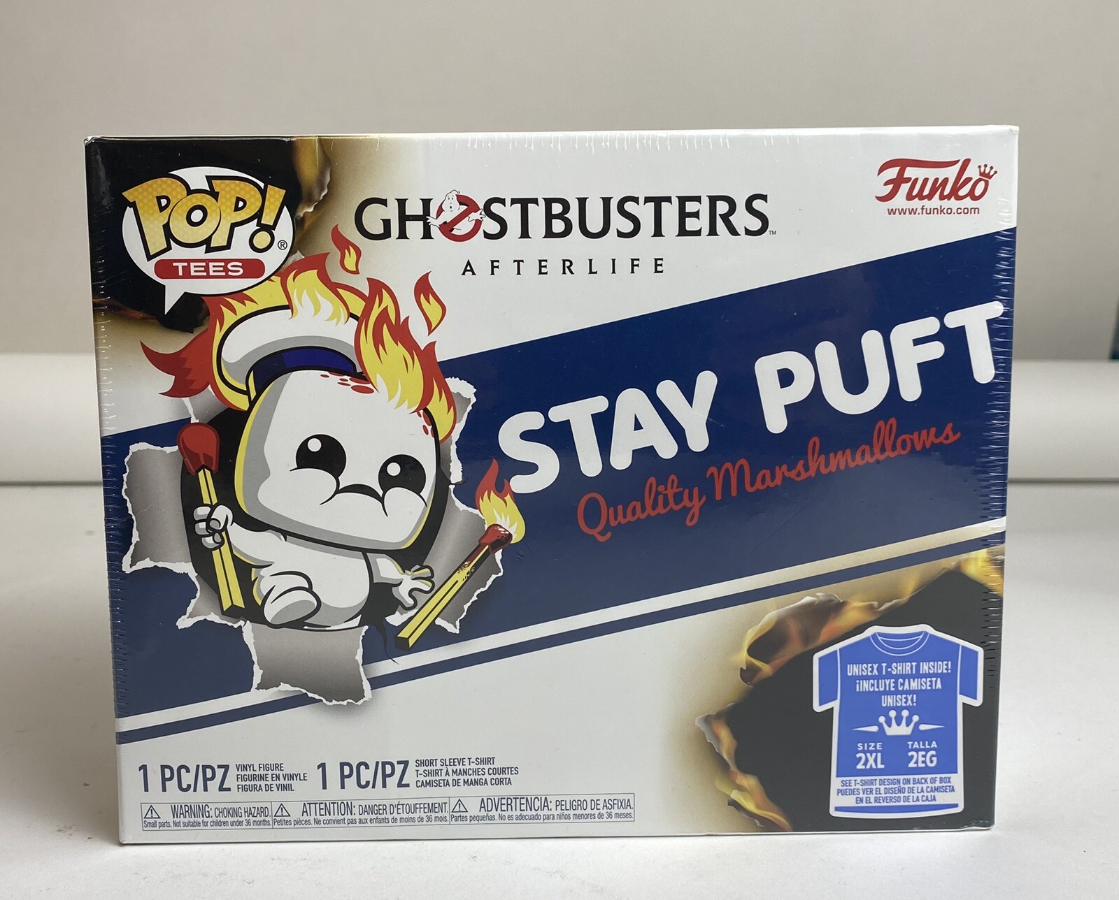 Funko POP! Tee GHOSTBUSTERS AFTERLIFE MINI PUFT (On Fire) 936 & T-SHIRT 2XL