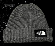 New The North Face Salty Dog TNF Med Gray Heather Mens Womens Cap Hat Beanie