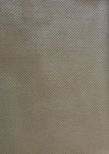 Vinyl Faux Leather Perforated Meduim parchment commercial grad upholstery fabric