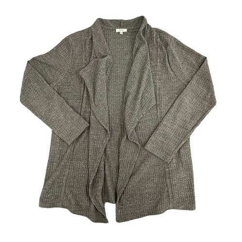 Kori America size large coffee colored open flared cardigan - Picture 3 of 9