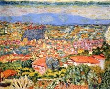 VIEW OF LE CANNET, ROOFS By Pierre Bonnard Fine Art 8" x 10" Giclee