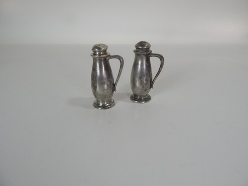 Vintage Pewter Mayflower Salt and Pepper Shakers Large Model # 3237 - Picture 10 of 10