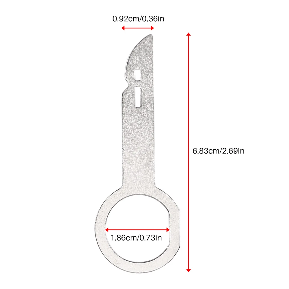 Herramienta de liberación de llave de extracción de radio 4 piezas para VW Audi Seat Skoda Mercedes Stereo Audio Foto 3 de 4