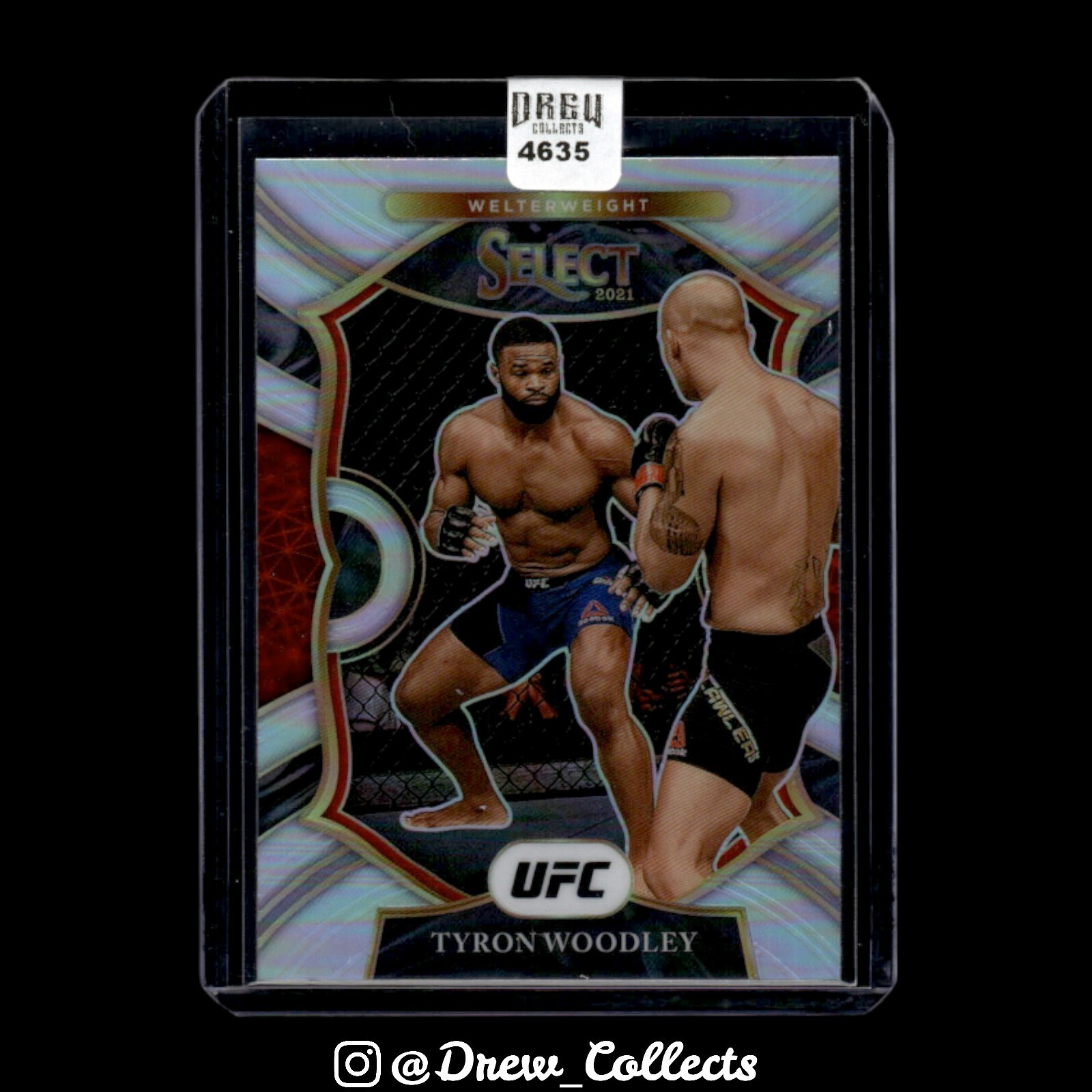 2021 Panini Select UFC - Concourse Tyron Woodley #3 Silver Prizm