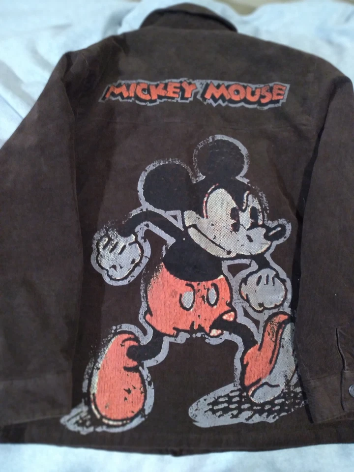 Chaqueta de pana vintage marrón para hombre Disney Store talla L Foto 2 de 4