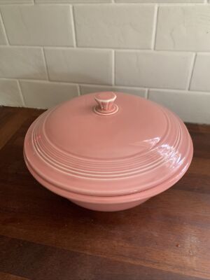 Fiestaware Fiesta USA Schüssel Auflaufform Rosa Top Zustand Vintage Retro