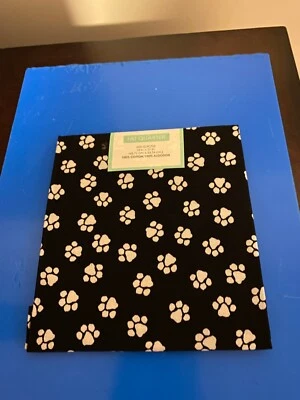 BRAND NEW CREATE IT 100% COTTON PAW PRINT PRECUT SEWING AND CRAFT FABRIC 18"X21 - Image 1 of 4