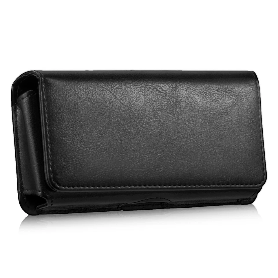 Funda de cuero real con clip para cinturón para Samsung Galaxy S7 S8 S9 S10 Plus Foto 4 de 4