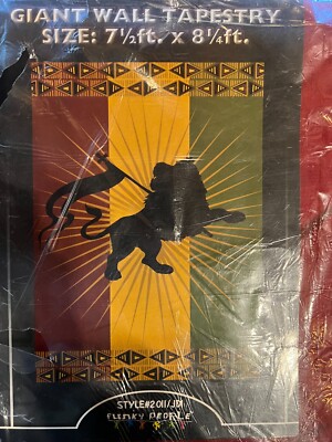 NEW Giant Rasta Reggae Lion Wall Tapestry Bed Spread 7 1/2 ft. x 8 1/4 ft.