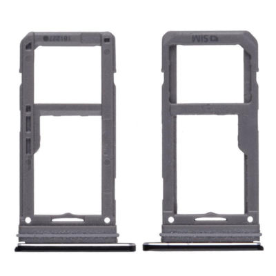 Black Single Sim Card Tray and MicroSD Card Tray For Samsung