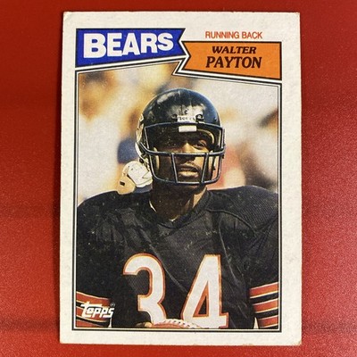 1987 Topps Walter Payton #46 Chicago Bears Football Hall of Fame HOF RB