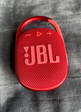 JBL Clip 4 Red Portable Bluetooth Speaker IP67 Waterproof USB-C – New Open Box