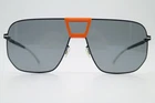 Sunglasses Mykita MYLON HYBRID CAYENNE Blue Orange Silver Oval New