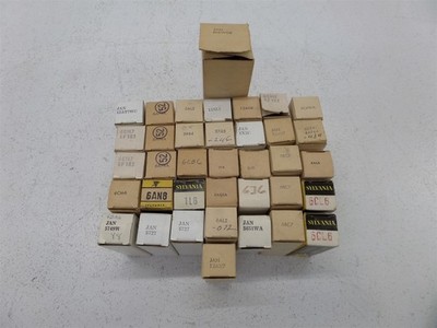 Lot Of 37 Sylvania 6L6WGB 6AQ5A 12AV7 Electron Tubes