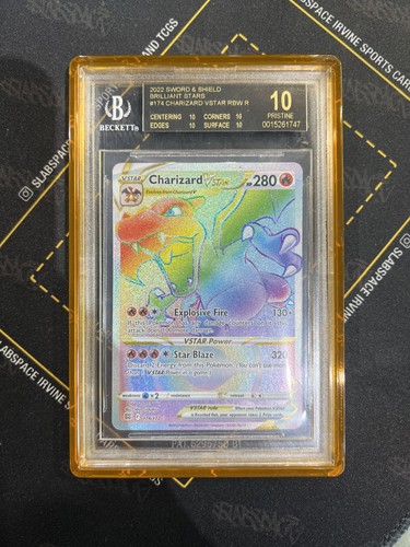 2022 Pokemon Sword Shield Charizard RBW #174 Brilliant Stars BGS 10 Black Label