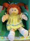 1985 Cabbage Patch Kid Red Hair Green Eyes Pacifier Girl HM-4 KT Factory Vintage