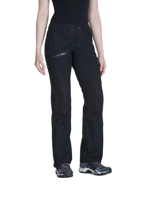 🌷NWOT KUHL Jetstream Rain Pants Women’s Black Waterproof DWR 6 Reg Free Shp