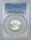 1959 P Washington Silver Quarter PCGS MS65 White Just Graded New Holder #Y331C