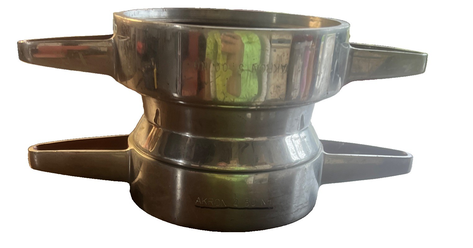Akron Brass 5" NH to 4.5" NH Double Female Swivel Reducer Fire Hose Adapter