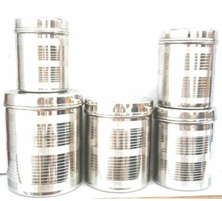 Stainless Steel Food Canister Set Of 5 Pcs For Kitchen Storage 500 ml To 2 Kg