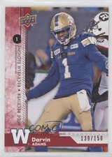 2018 Upper Deck CFL Red 139/150 Darvin Adams #146 a2n