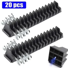 20pcs Magnetic Modular Wrench Organizer Slots Compact Tool Storage hold Tools US