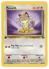 Meowth 56/64 1st Edition Jungle Pokemon Card