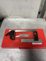 STARRETT No. 11 Combo/Double Square W/4”,6”and Angled Rules All Interchange👀
