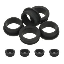 5pcs Wire Grommet, 36.6mm Mounting Dia Plastic Grommets Cable Hose Snap, Black