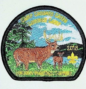 Camp Crooked Creek Boy Scout Camp Patch Lincoln Heritage Council 2018 BSA