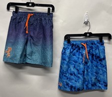 Under Armour Youth Boys Size M Lot Of 2 Swim Trunks Shorts