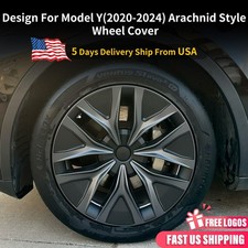 19 Inch Wheel Cover For Model Y 2020-2024 Full Rim Protect Arachnid Style Hubcap