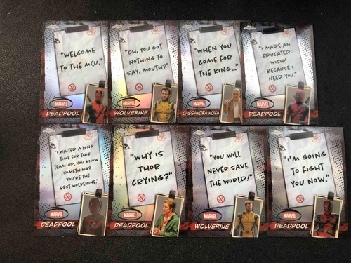 2025 Topp Chrome Marvel Deadpool Lot*8 "Welcome to the MCU "