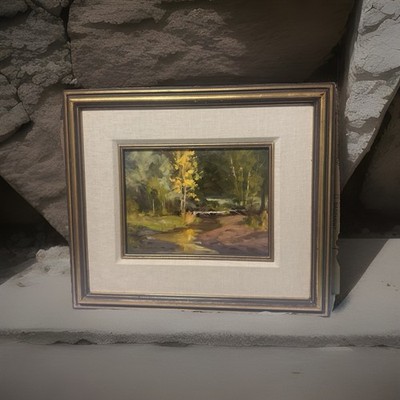 Original 1998  ￼Oil By Tom Browning, titled Quick Draw. 9'' Tall By 12'' Wide ￼￼