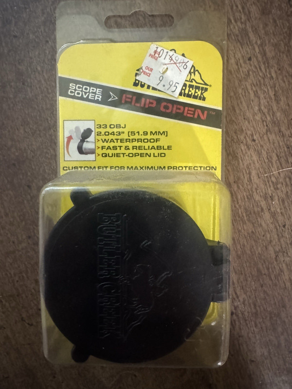 Butler Creek Flip-Open Scope Cover 33 OBJ 2.043in Waterproof Adjustable Quiet