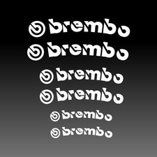 Brembo Curved Brake Caliper Decal Stickers Set Of 6 Vinyl Heat Resistant Brembo Curved Brake Caliper Decal Stickers Set Of 6 Vinyl Heat Resistant
