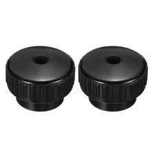 2Pcs Knurled Thumb Nuts M10 x 50mm Through Hole Clamping Nuts Round Knobs